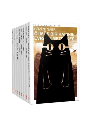 Kara Kedi Figürlü Metal Kitap Tutucu