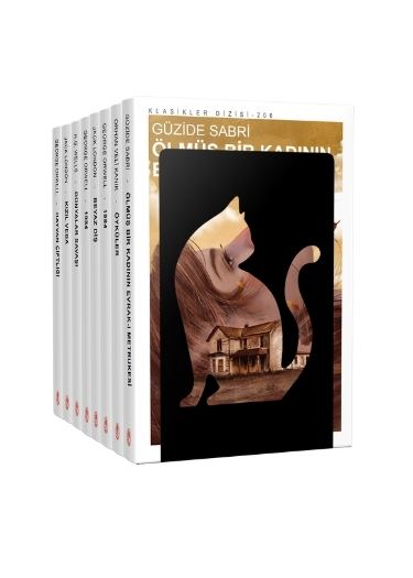 Kedi Figürlü Metal Kitap Tutucu